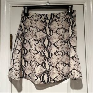 Tobi Snakeskin Skirt